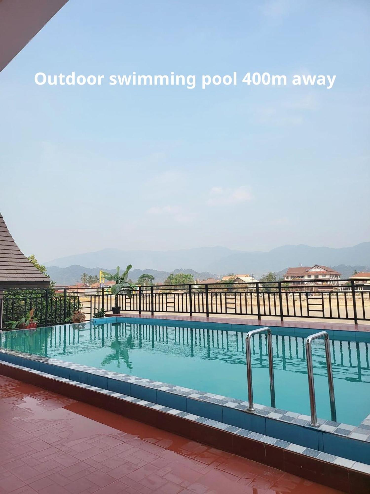 Downtown Vang Vieng Hotel Bagian luar foto